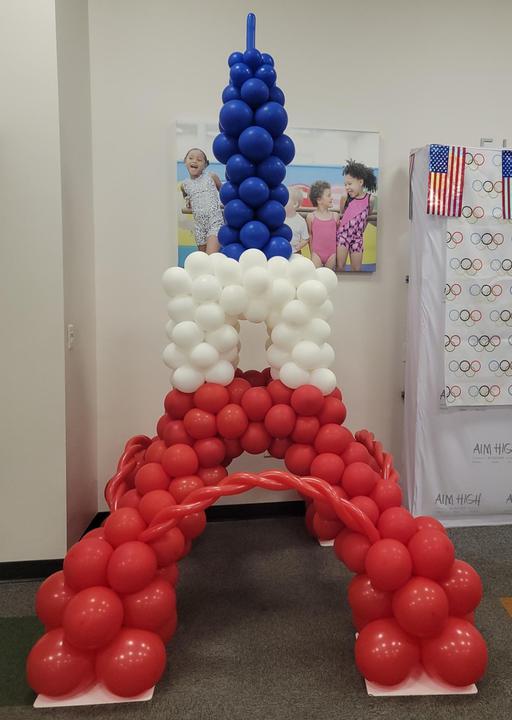 50th Birthday Balloon Column
